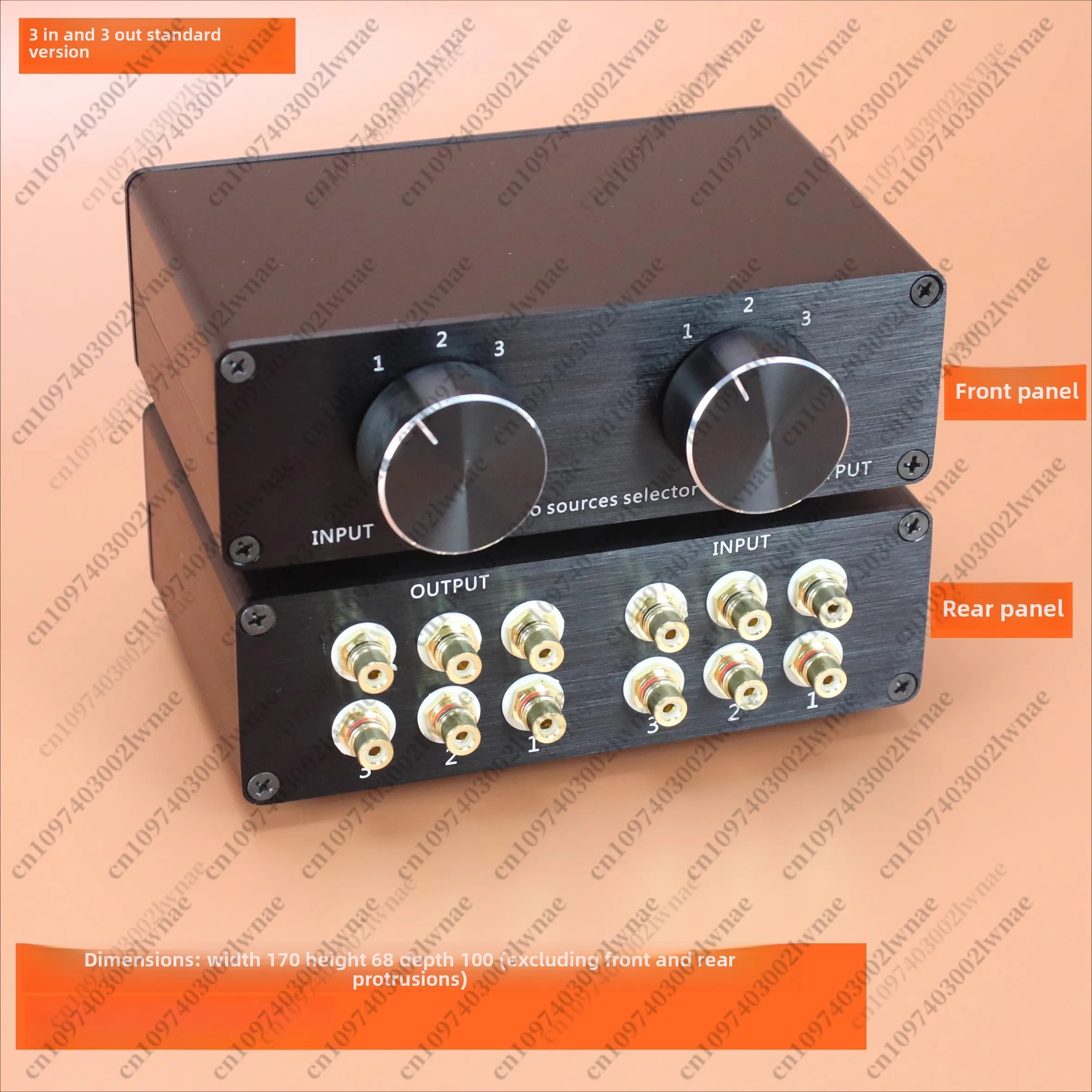 Two-channel Audio Signal Switcher, for RCA Lotus Seat Switcher Source Amplifier Switcher