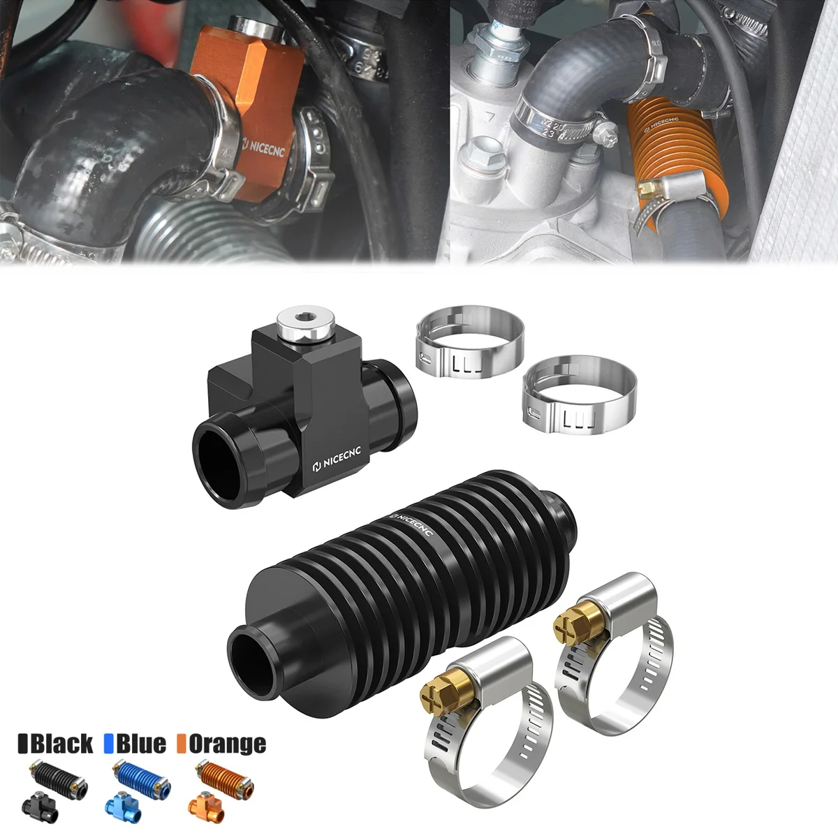 

2024 For KTM EXC 300 250 XCW Husqvarna TE 300 250 GasGas EC 300 250 CNC Radiator In Line Water Cooler Temperature Sensor Adapter