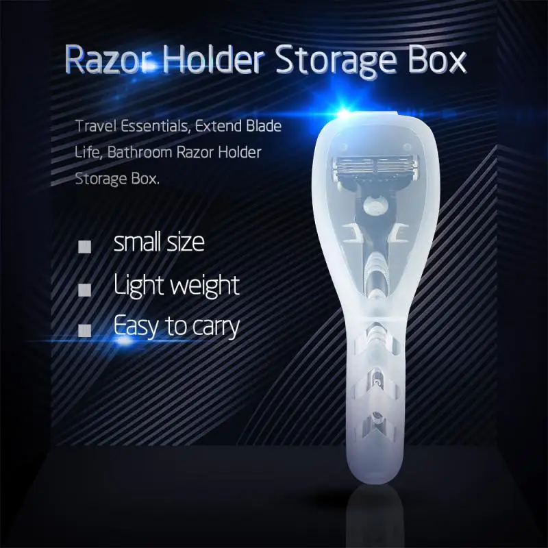 1PC Razor Shaver Box Travel Shaving Machine Storage Box Household Storage Shaver Travel Case Portable Manual Men Razor Box Tools