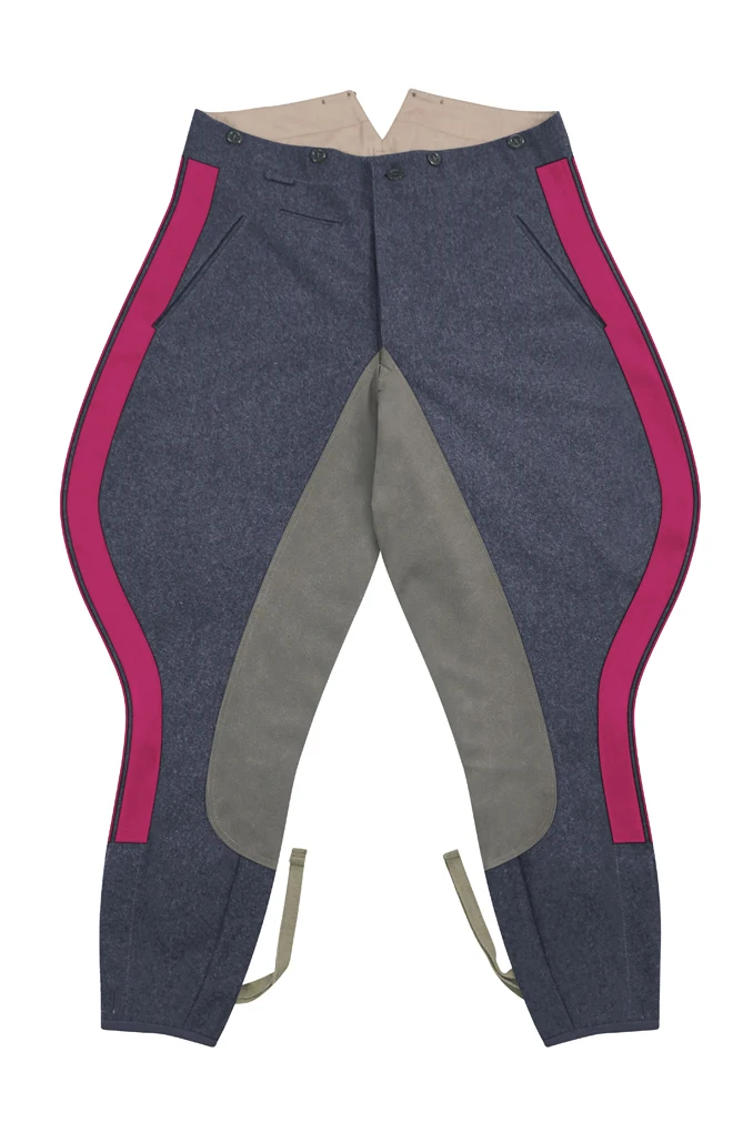 GUWF-022 Luftwaffe General Staff Blue Grey Wool Riding Breeches