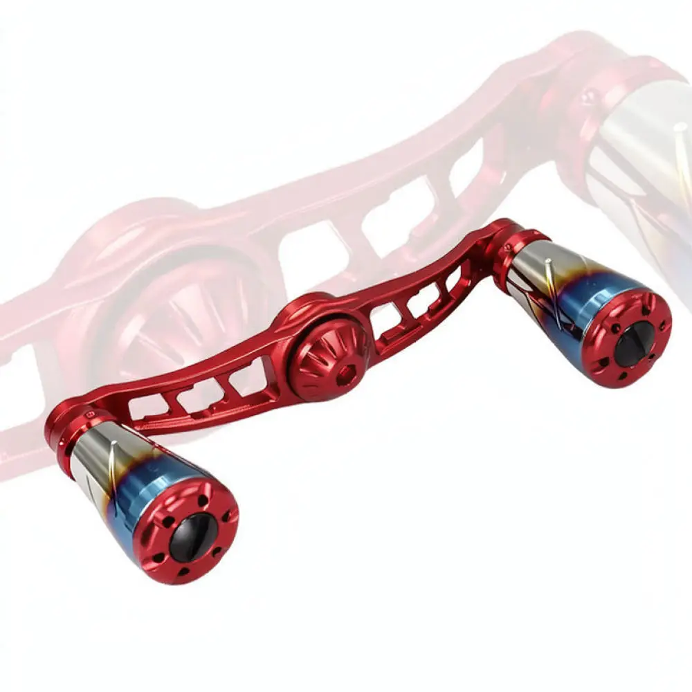 Full Metal Double Handle For Spinning Fishing Reels Aluminum Alloy Balanced Crank Replacement Parts Lightweight Baitcasting Gear
