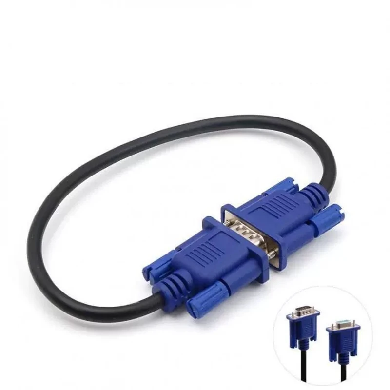 VGA/SVGA HDB 30cm 50cm  VGA HD Cable Male to Male Extension computer Monitor Cable
