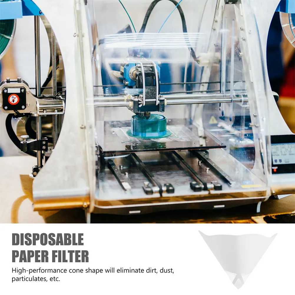 

30 шт. одноразовых бумажных воронок-фильтров для 3D-принтеров: высокоэффективная фильтрация, экономия материала, экологичность