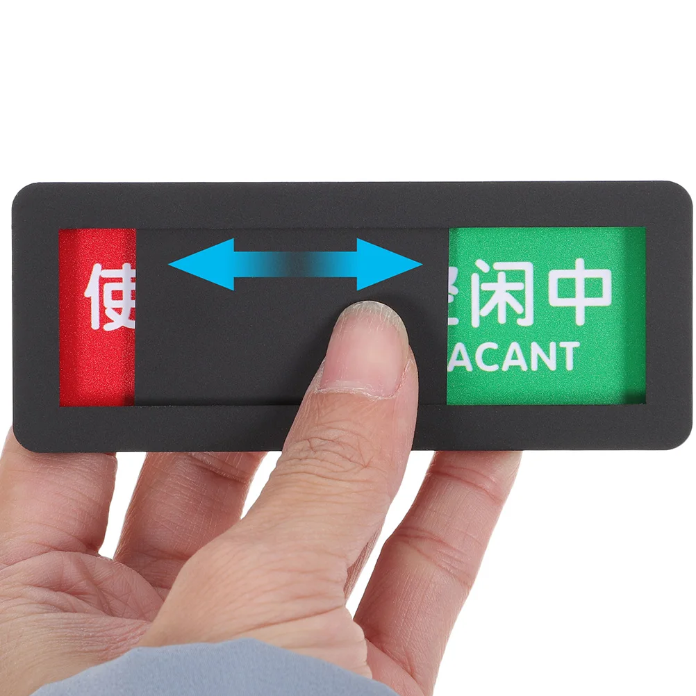 

2pcs Vacant Slide Door Sign Premium Acrylic In Use Indicator For Office Bathroom Conference Room Slider Doorplate Decor