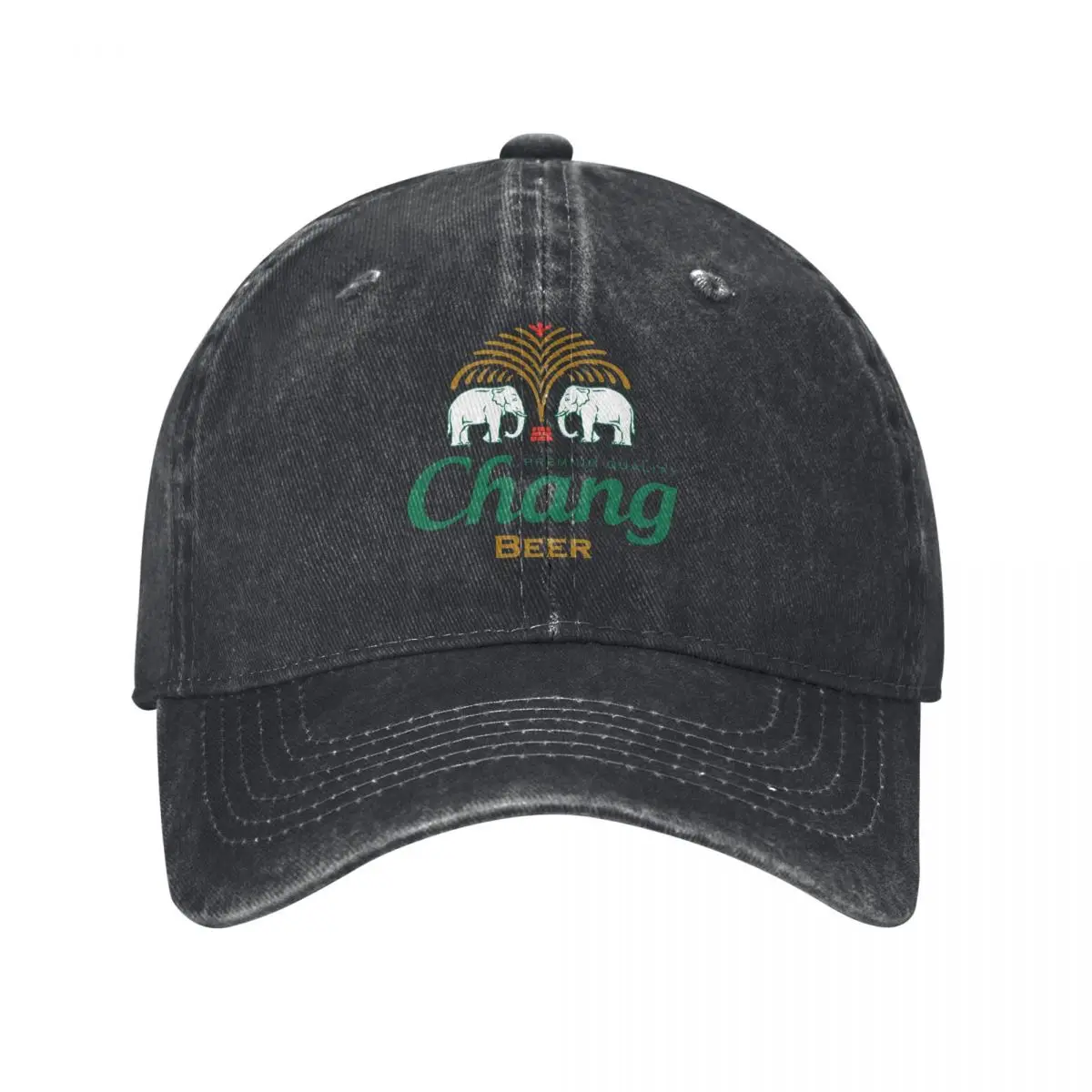 

Chang Beer Thai Drink Harajuku демин Кепка Дышащая дизайнерская кепка Женская кепка Мужская летняя кепка