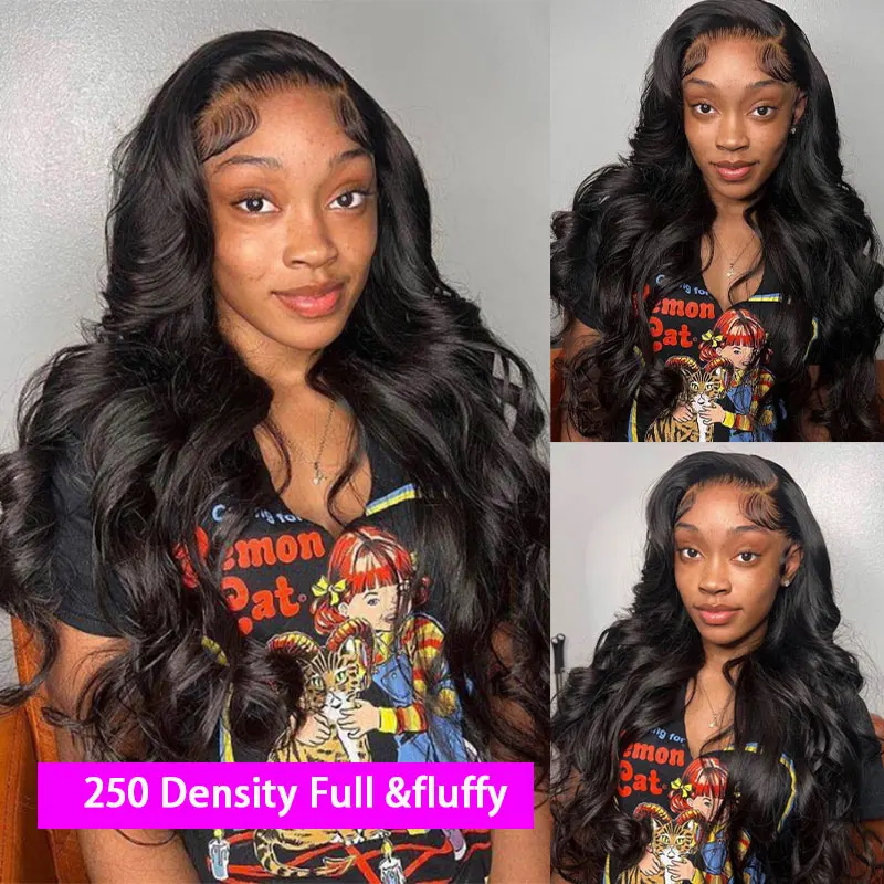 13x6 HD Lace Frontal Wigs Brazilian 250 Density Curly Human Hair Wig For Woman 30 40inch Loose Wave Lace Front Human Hair Wigs