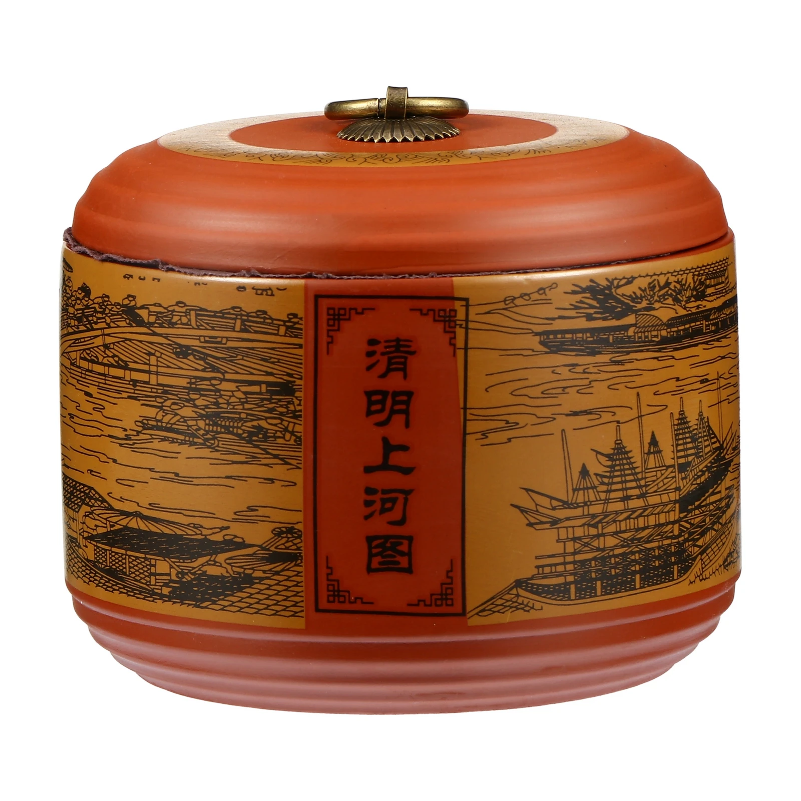 

Ceramic Tea Canister Sealed Lid Storage Container Smooth Surface Ideal for Loose Tea C ies Sugar Beans Dried Fruit Small Compact