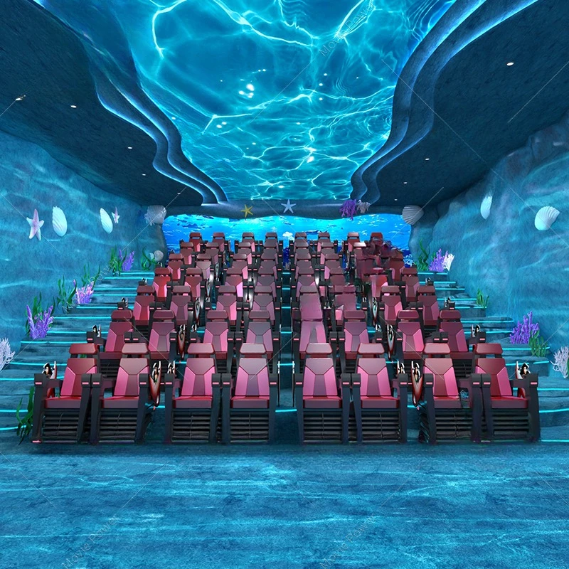 Virtual Reality 5D Cinema Simulator Aangepaste VR-thema-bioscoopapparatuur Oceaanthema-bioscoop met speciale effecten voor amusement