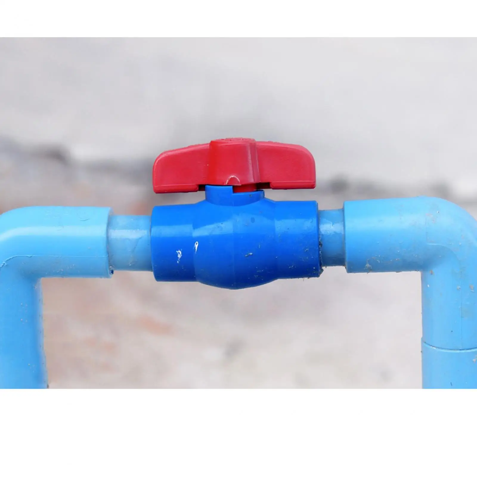 

PVC Ball Valve Two-Way Compact T-Handle Water Shutoff Valve Straight Pipe