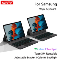Smart Touchpad Magic Keyboard For Samsung Galaxy Tab S7 S8 S9 FE 11 inch A8 A9+ S6 Lite Case Wireless Keyboard with Stand Holder