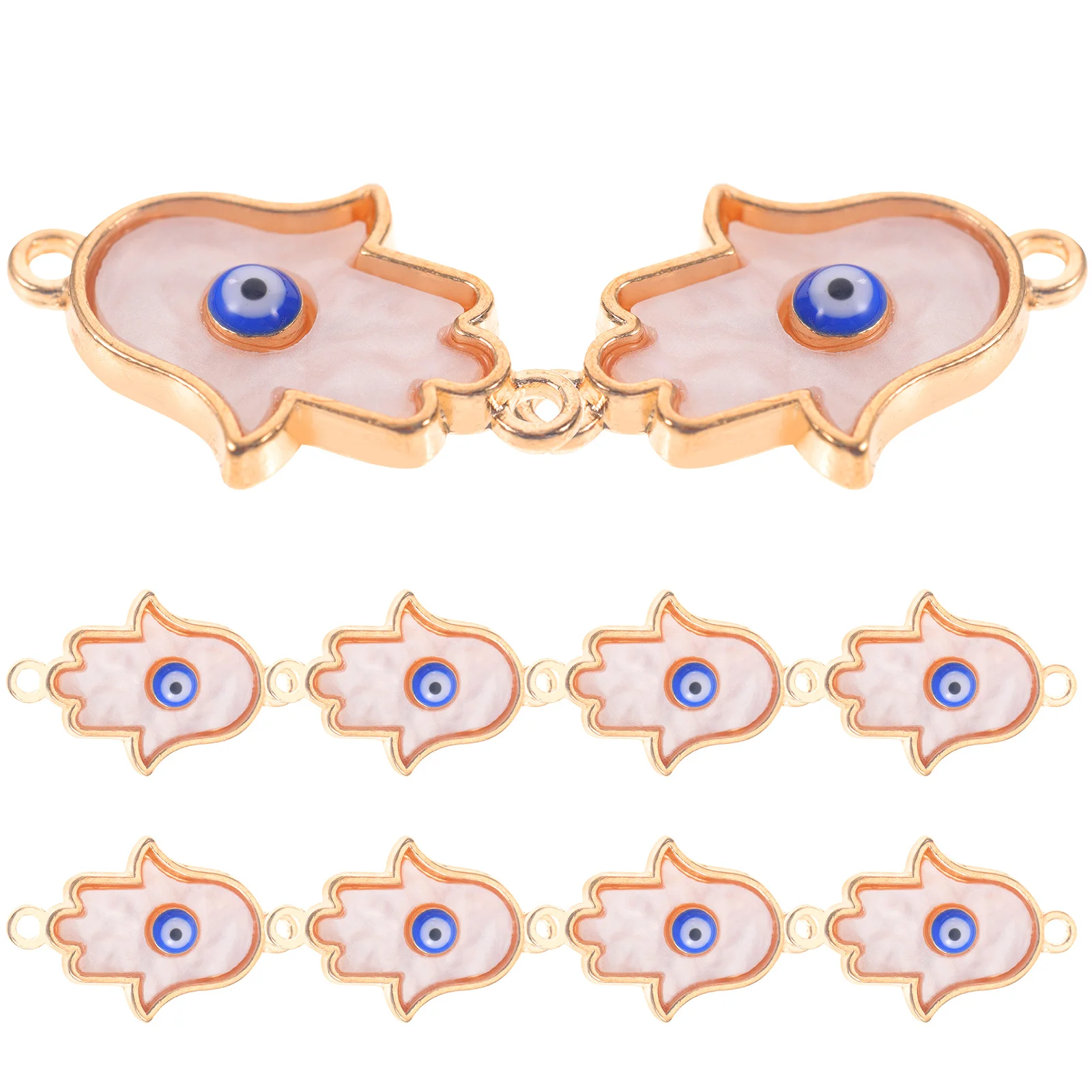 

10Pcs Evil Eye Charms Pendant DIY Jewelry Making Necklace Bracelet Charm Alloy Unique Supplies Accessories Craft Project