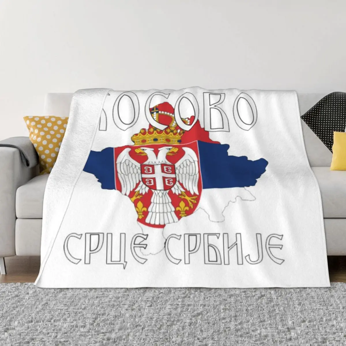 Kosovo Serbia Slavs 1337 Bedroom Bed Blankets Custom Blanket Personalized Throw Blanket