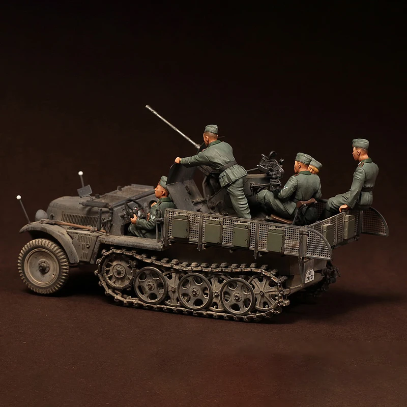 1/35 Resin Model Figure Kits GK , Six People，No Car，Military Theme，Unassembled And Unpainted,306RPJ