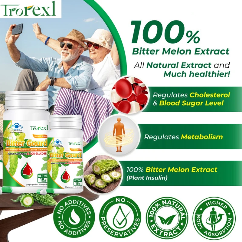 Trorexl Bitter Melon Extract Capsule for Heart, Blood Sugar and Cholesterol Health