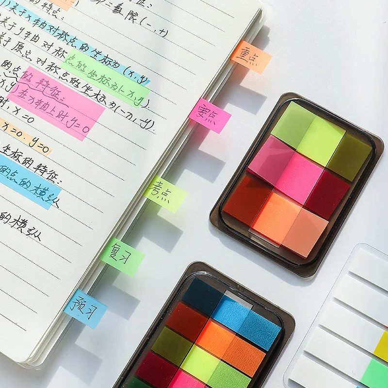 1pcs Fluorescent Color Memo Pad PET Sticky Notes Post Index Label Tag Stickers Drawer Arrow Type Office School A6779