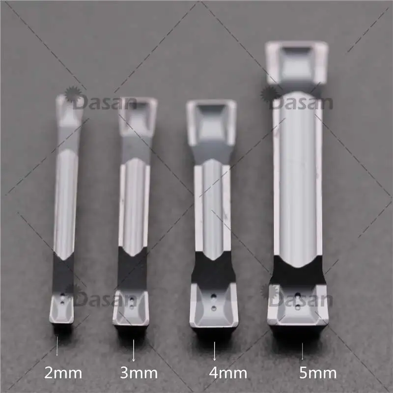 10Pcs TDC2 TDC3 TDC4 TDC5 2.0Mm 3Mm 4Mm 5Mm Hoge Kwaliteit Carbide Groovende Mes afsteken Cnc Draaibank Slot Cutter Tool