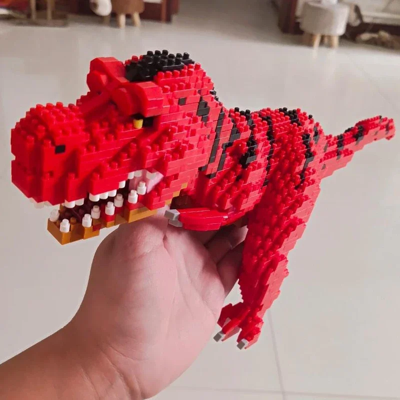 Balody Jurassic Period Dinosaur Tyrannosaurus Parasaurolophus Triceratops Monster Mini Diamond Blocks Bricks Building Toy No Box