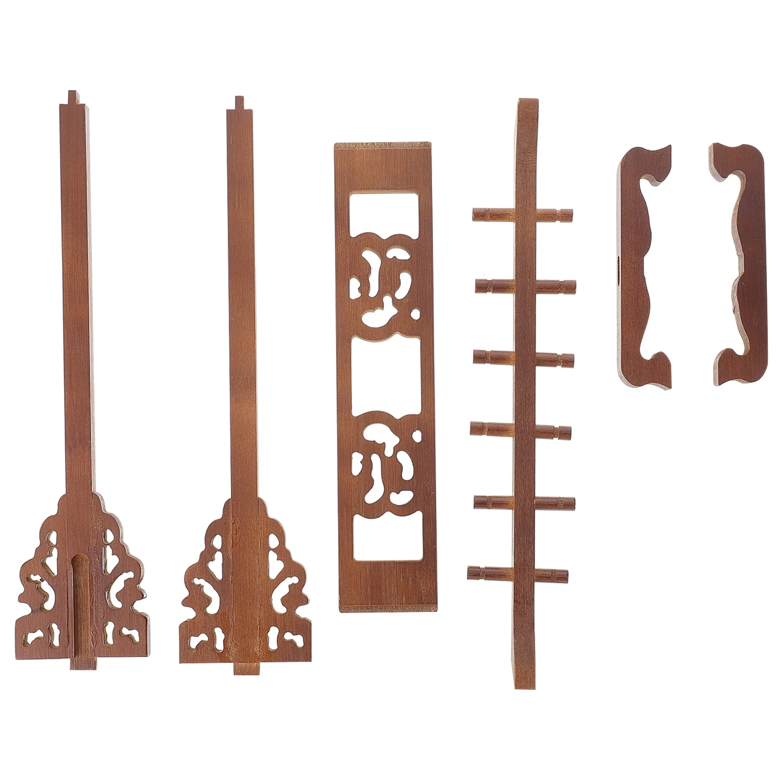 

1Pcs Bamboo Brush Pen Holder Vintage Hanging Rack Multi-Functional Ink Brush Stand Desktop Decor Calligraphy Storage Organizer