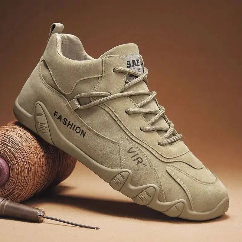 

Men's Casual Plush Warm Ankle Boots Winter Snow Snea Fashionable Chelsea Boots Short Tube Leather Inner PU Outer Material