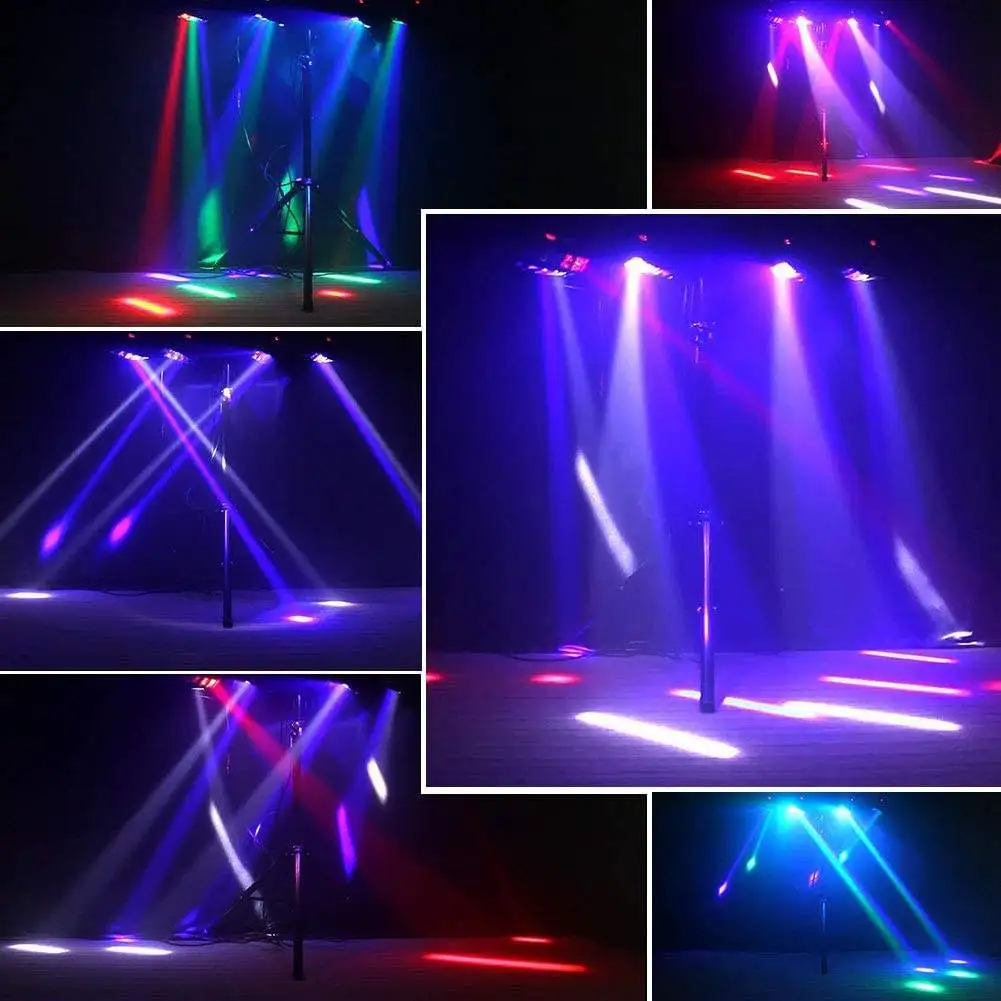 BOTAI Smart Party Festival Disco Show Wedding Rgb Stage Light Dmx512 Sound Control Mic Rgbw Moving Head Dj Stage Lighting