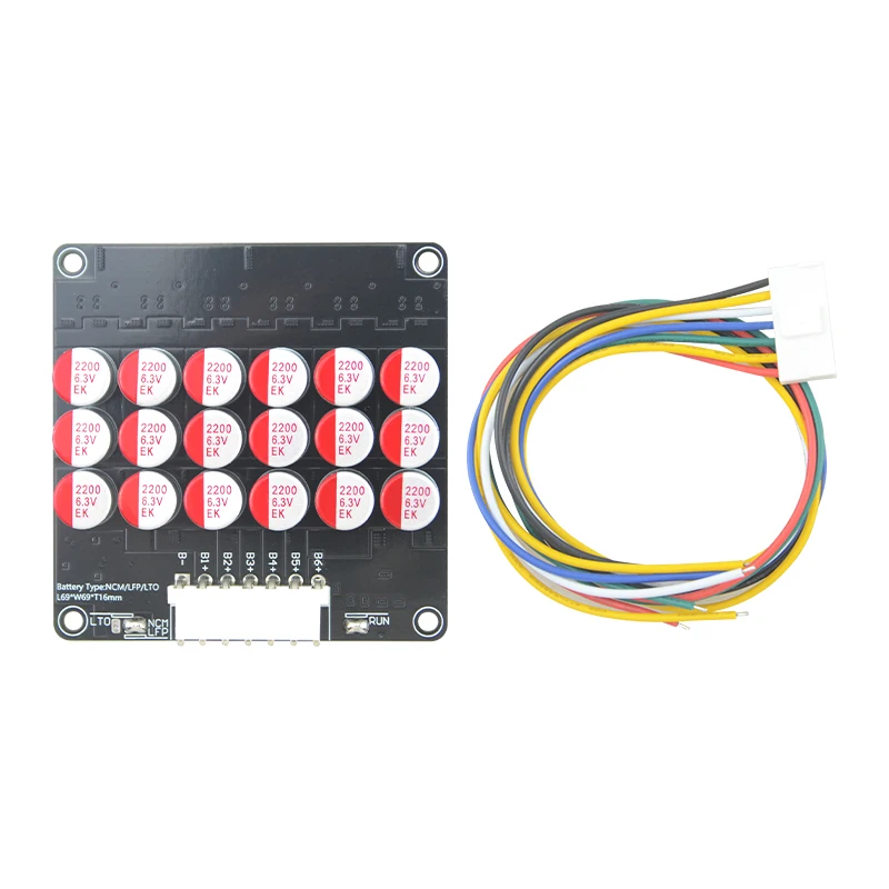 

LVNOON 5.5A Active Equalizer for NCM Li-on Lifepo4 LTO Lithium Battery Active Capacitor Balancer