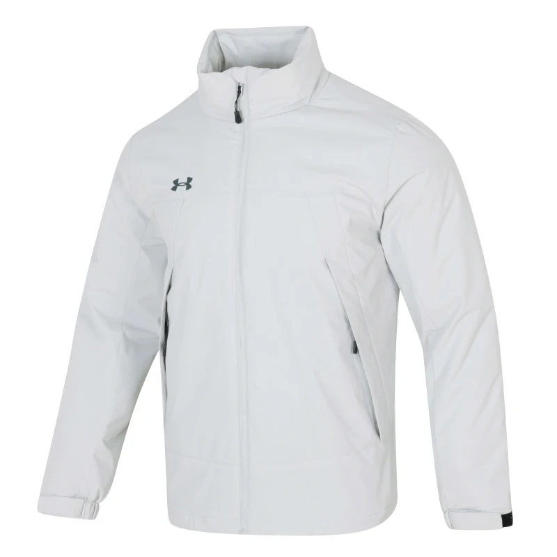 

Under Armour Мужская и женская модная водоотталкивающая и морозостойкая спортивная хлопковая куртка с классическим логотипом и воротником-стойкой 24600901-009