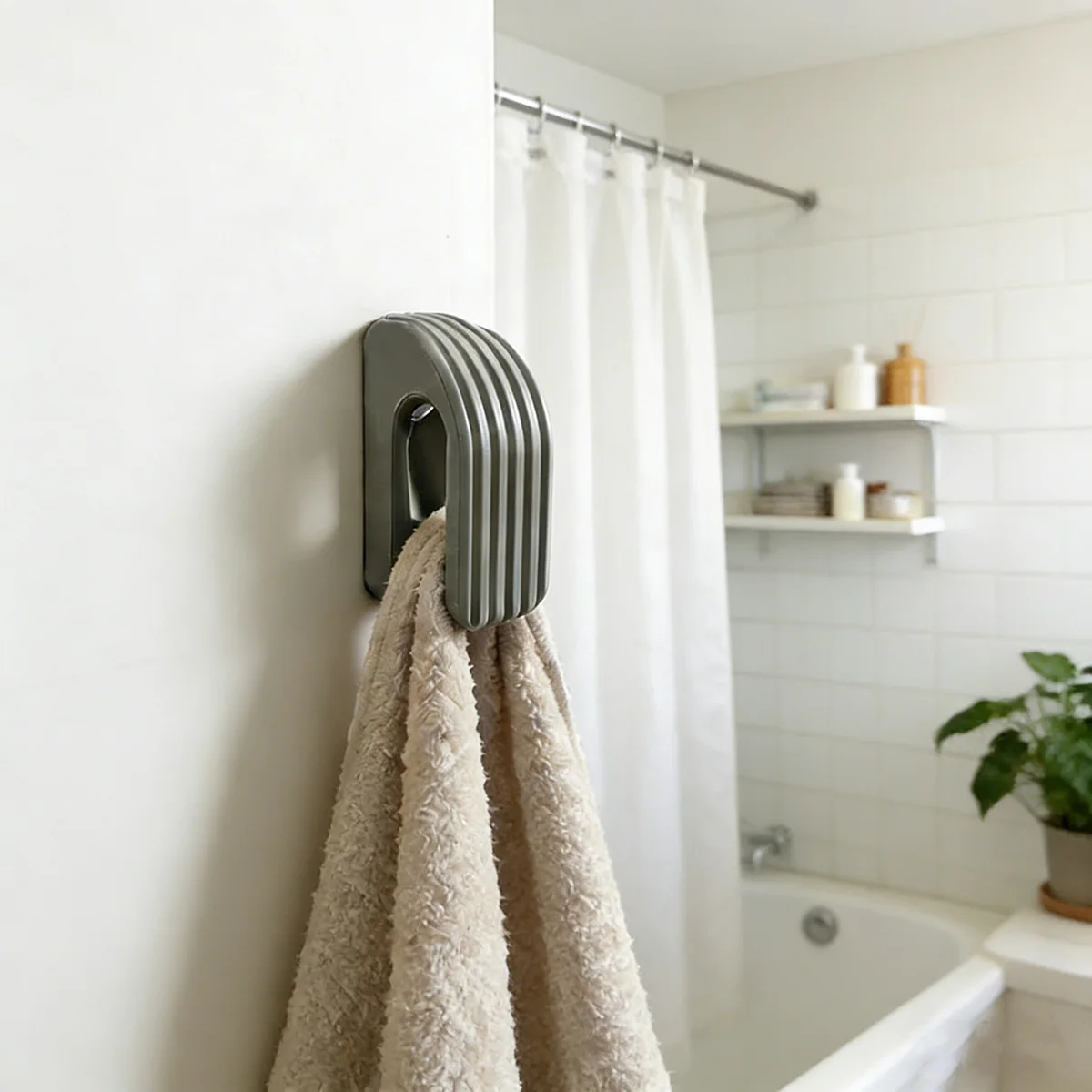 Six-Piece Multifunctional Combination Set with No-Drill Gravity Hooks, Traceless Bathroom and Toilet Hangers, Versatile Storage Solution for Multiple Settings, Available in Multiple Colors