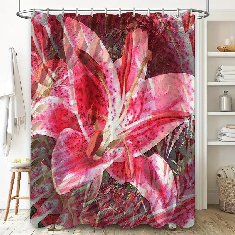 Unique Bathroom Decor Just Be You Pet Portrait Shower Curtain for Dog Lovers in Multicolored Design