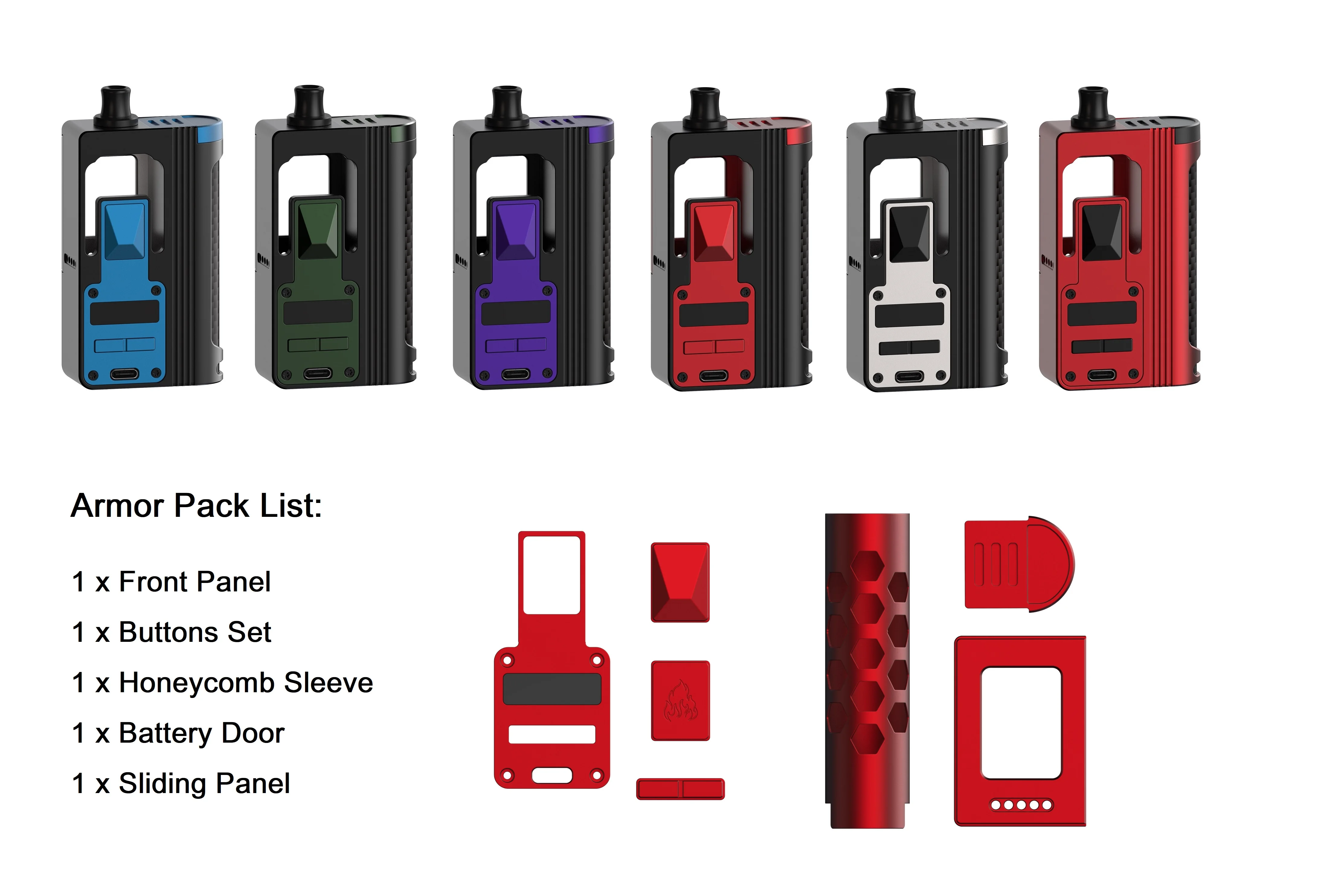 Blaze Aio - Captain Blue Blaze AIO - Armor Pack ThunderHead Creations X Mikevapes Vs Sxk Billet Box BB BOX E Cigarette Vape pod system