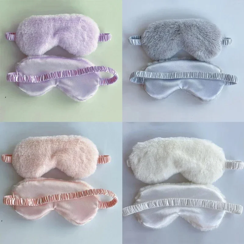 Sleeping Mask Sleeping Blindfold Soft Plush Eye Masks Cute Love Cloud Eye Cover Plush Mask Eyepatch Nap Health Eye Cover