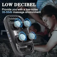 Professional 4-Head Massage Gun Electric Deep Tissue Body Massager Muscle Orbital Gun Tool for Easing Shoulder and Back Tension