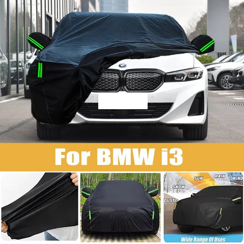 

For BMW I3 Full Car Cover Four Seasons Universal Outdoor Sun Anti UV Rain Snow Dust Protection Oxford Cloth Car Accessories