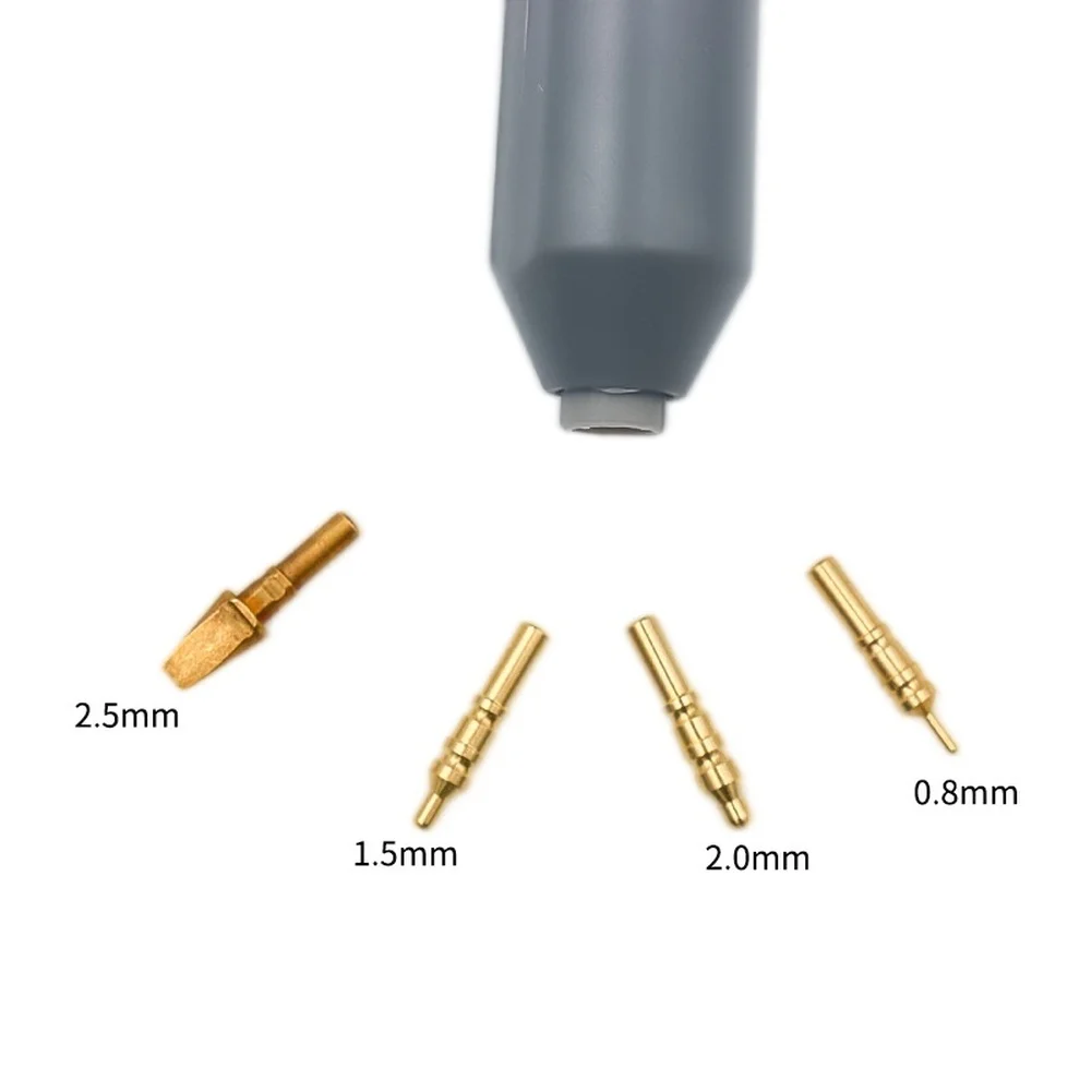 USB Hot Stamping Pen with 4 Tips Designed for Gold and Silver Foil on Card Fabric Leather and Various Materials