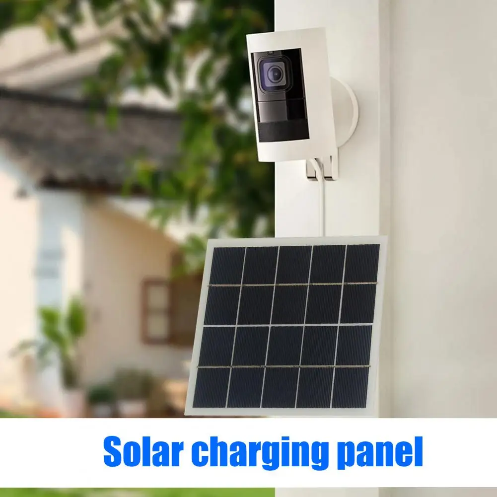 4w Solar Charger 4w 12v Portable Solar Panel Charger Lightweight Type-c Solar Power Bank Outdoor Security Camera for Mobile