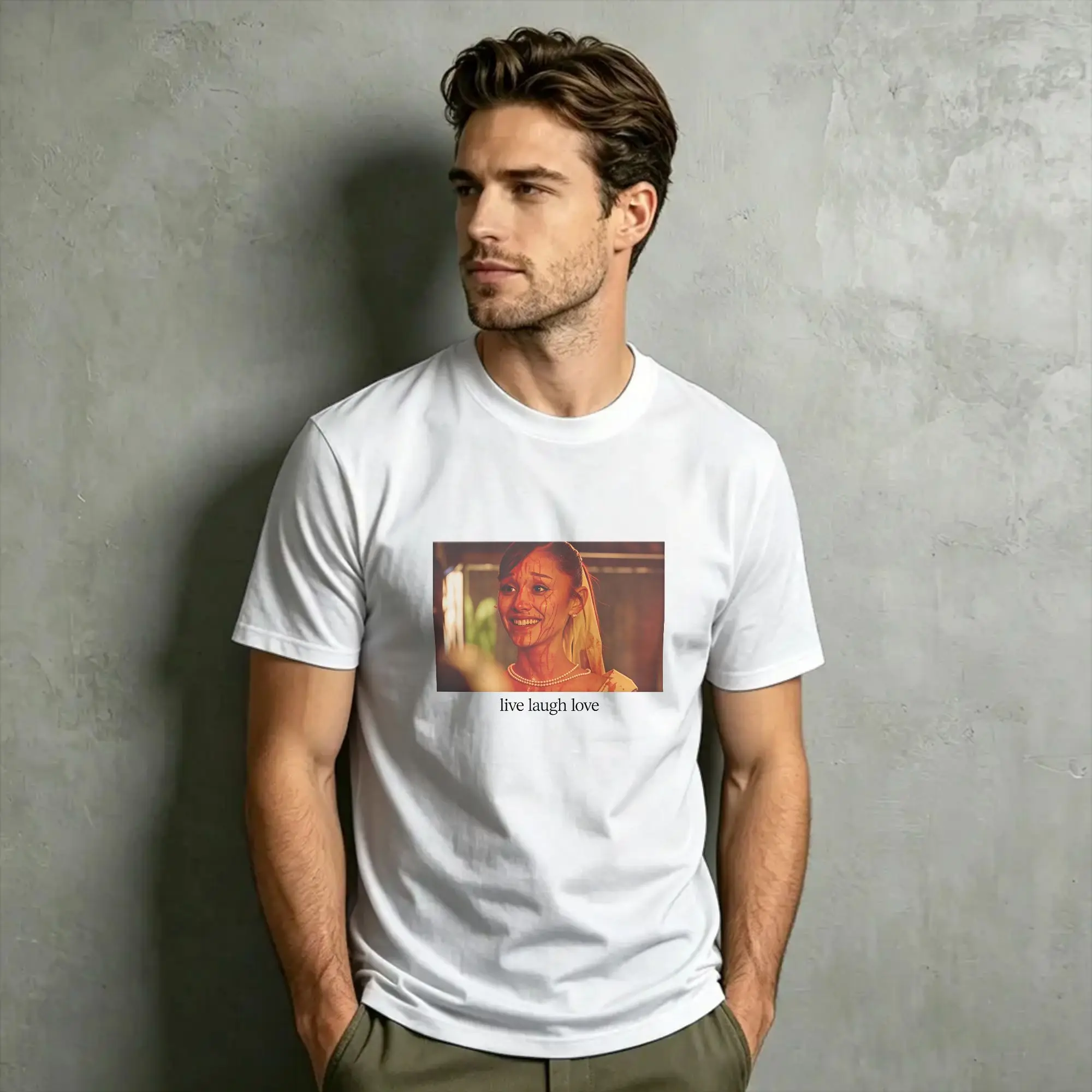 A-Ariana Grande Petal Core T-Shirt Summer  Pure Cotton T Shirts For Couple Trendy  Tee Shirt Short Sleeve Street Style Clothes