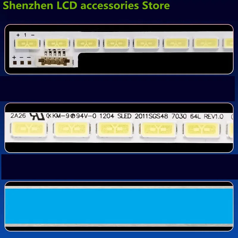 FOR LED48K510G3D SLED 2011SGS48 7030 64 LR REV1.0 LED backlight strip 100%NEW 64LED 6V  520MM