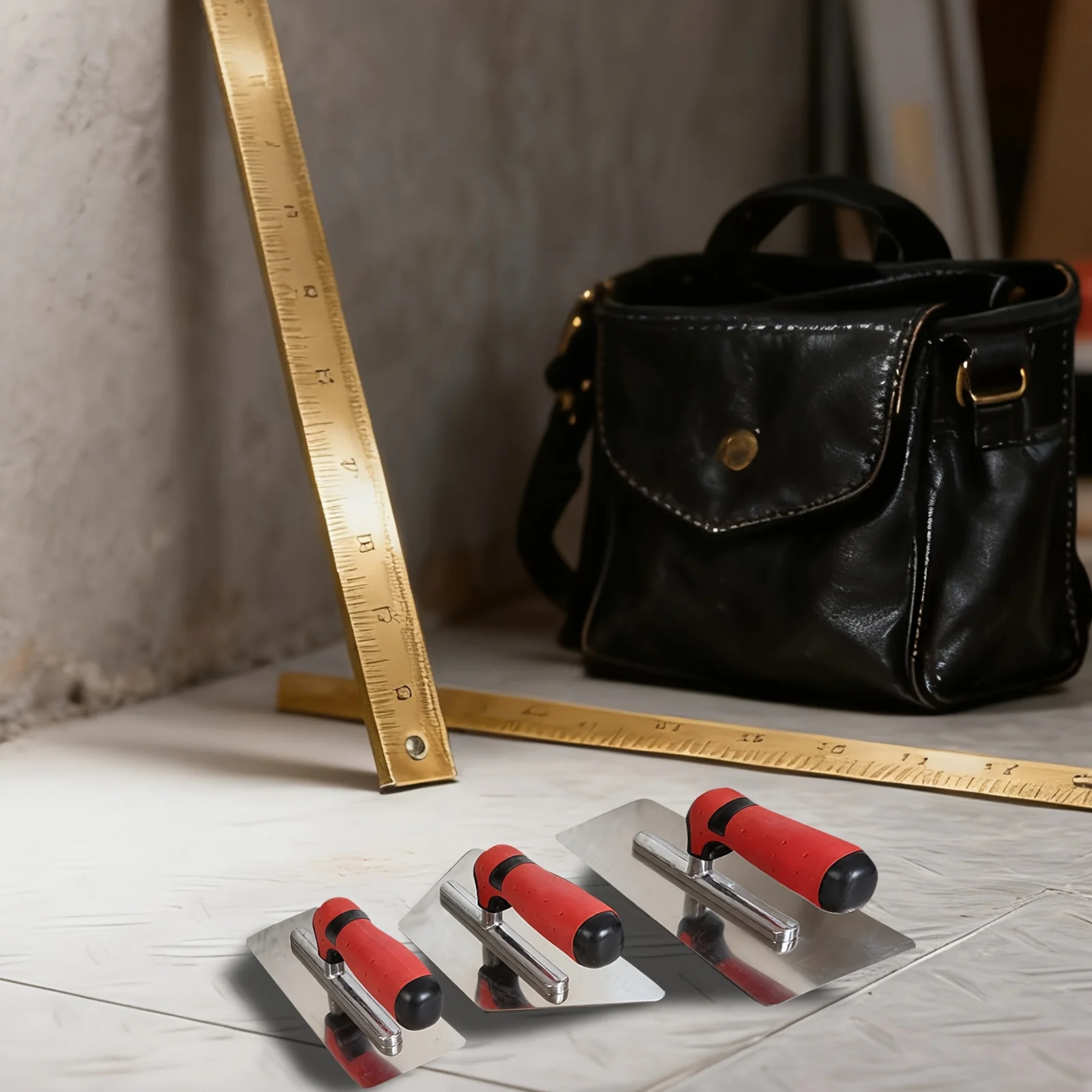 

Набор инструментов для бетона, плоский финишный шпатель из нержавеющей стали, 3 шт., цементный гипсокартон, штукатурная плитка, каменная конструкция, ручной набор