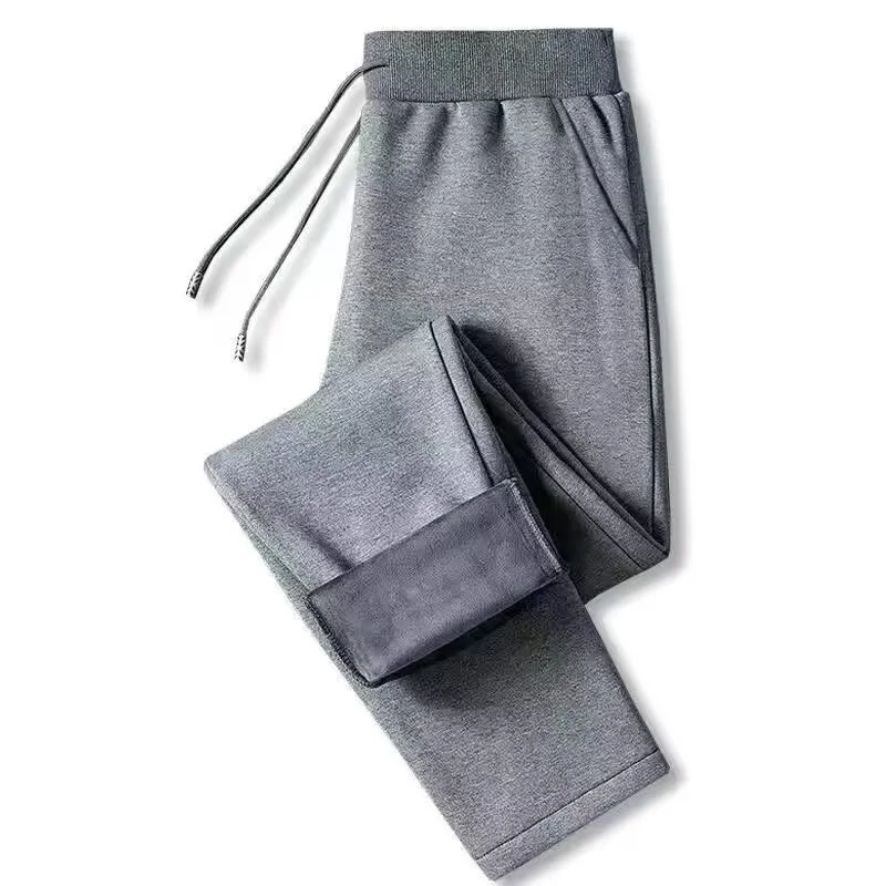 Frauen Herbst Winter Fce Gefüttert Lose Thiened Sport Hosen Hohe Taille Gerade Bein Casual Hosen Farbe plus Größe