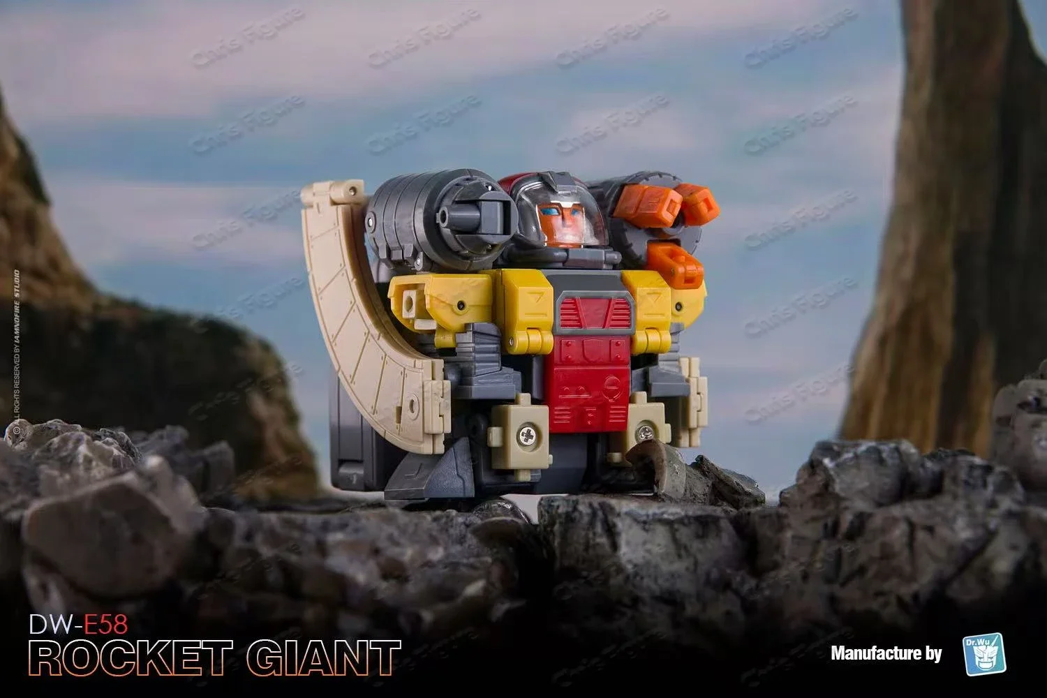 

Игрушка-трансформер Transformation Dr. Wu DW-E58 DWE58 Rocket Giant Omega SP, мини-фигурка с коробкой