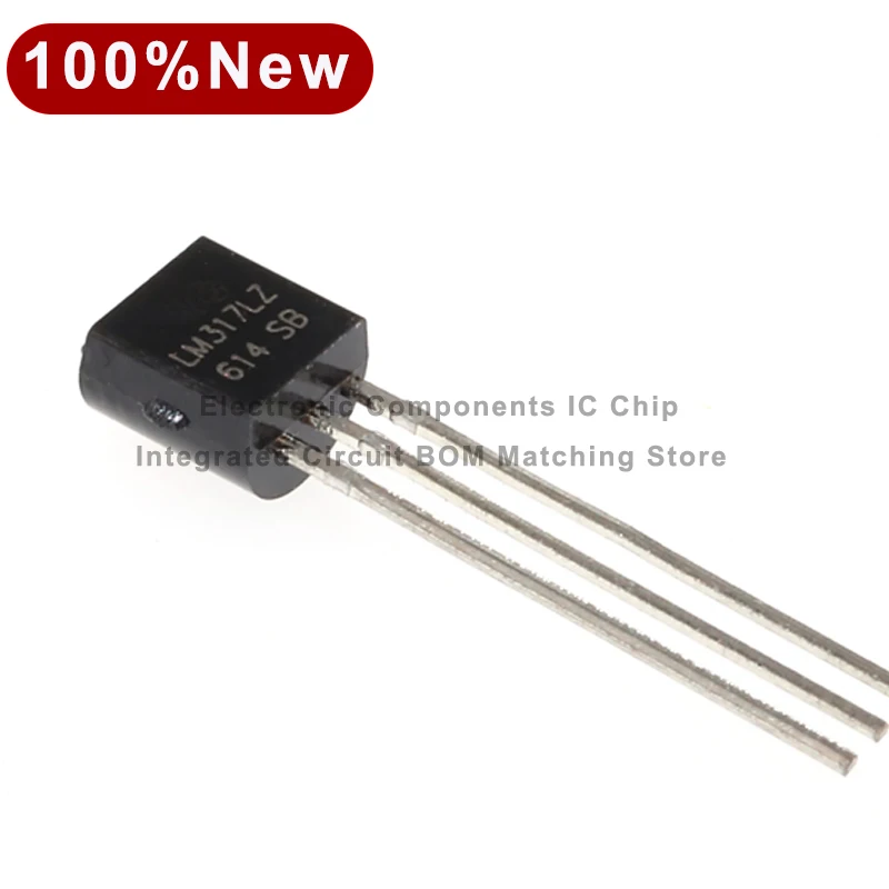 100pcs/Lot LM317 LM317LZ LM317LZ/notb To-92-3 Adjustable Linear Regulator Ic