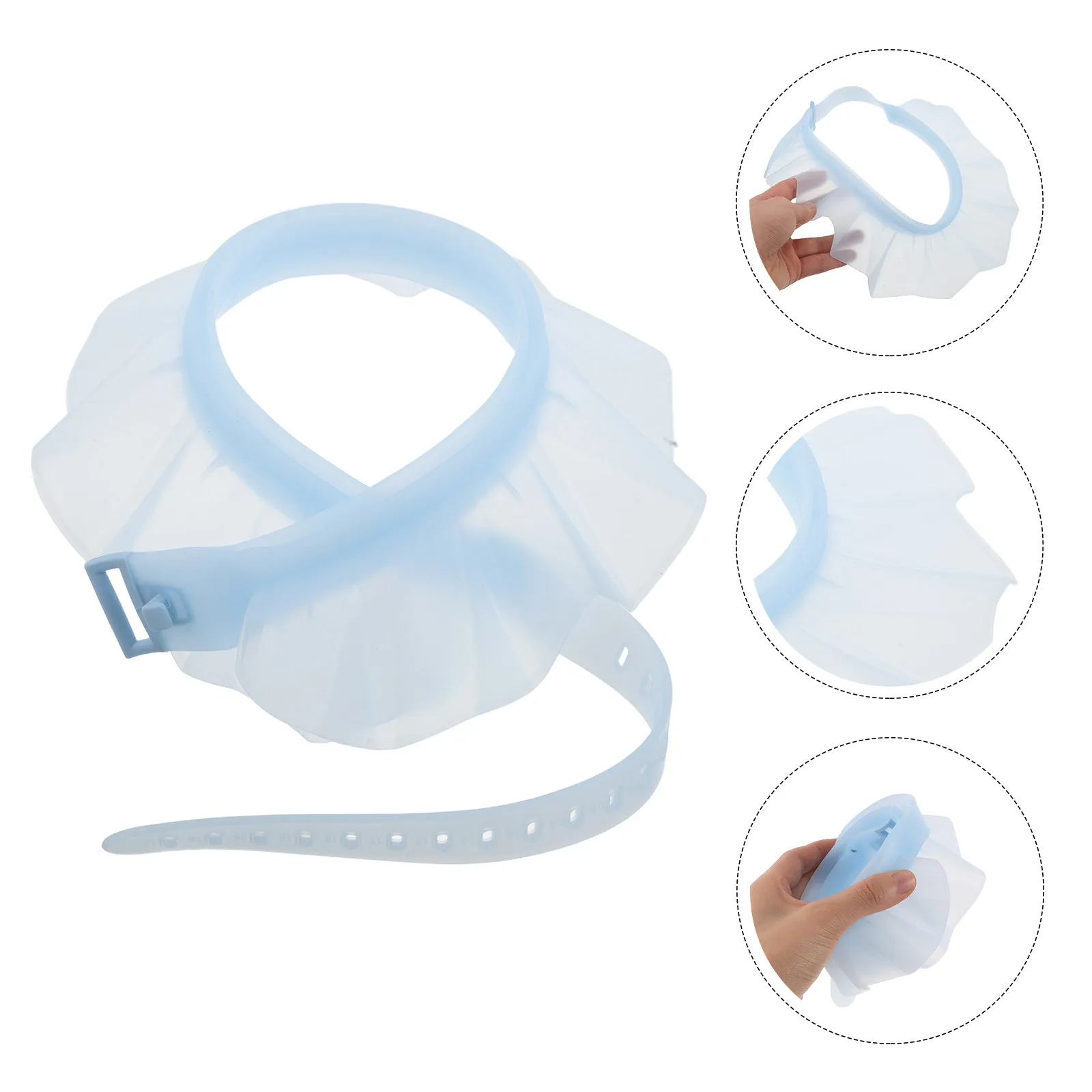 

Silicone Hair Washing Cap Universal Fit Waterproof Shower Bathing Cap for Elderly Teens Pregnant Women Bedridden Reusable Soft