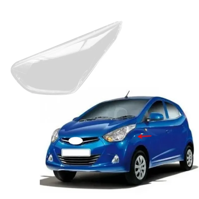 

Car Headlight Shell Lamp Shade Transparent Lens Cover Headlight Cover For Hyundai EON 2014-2017 Headlight Shade
