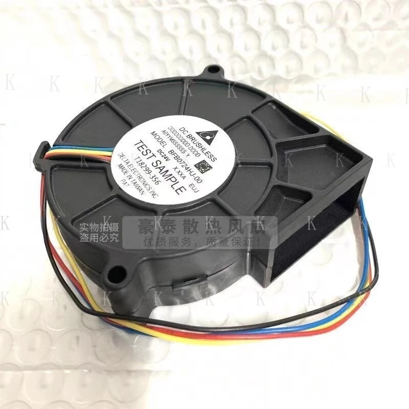 C  FOR  Delta BFB0724HJ-00 7525 DC24V 7.5CM 4-Wire PWM Turbo Fan
