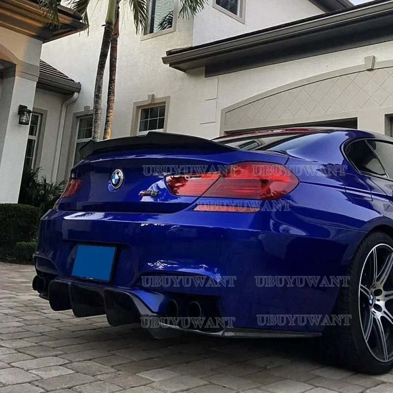 

For BMW 6 Series F06 F12 4-door 2-door 640i 640d 650i Glossy Black Rear Trunk Lid Car Spoiler Wings Tuning Exterior Accessories