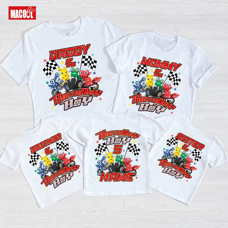 

Birthday Boy Shirt Family Matching Outfits Shirt Motorcycle Birthday Girl Shirts Kid Personalized Name 6th 4th 5th 2 3 Years Old