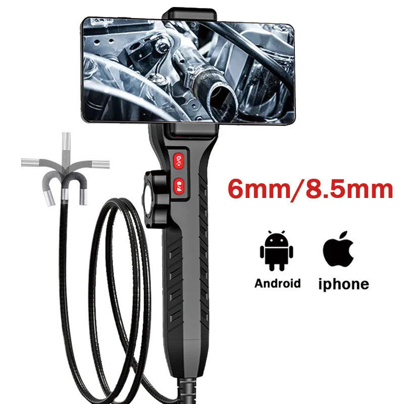 HD Industrial Endoscope, 2 -ways Suitable for Automotive Diesel Engine  Carbon Deposition Detection, Aviation Detection