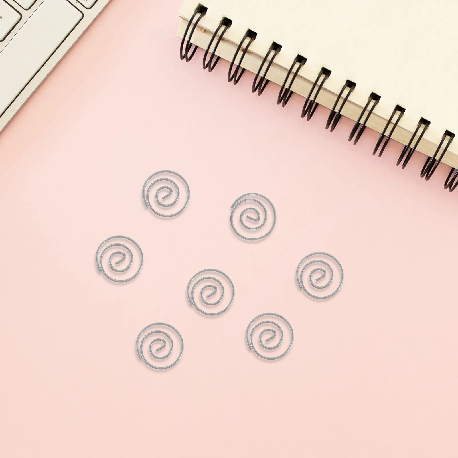 

10 шт. металлических круглых скрепок высокой прочности, спиральные зажимы для документов, универсальные для офиса, школы, сортировки файлов, держатели для заметок