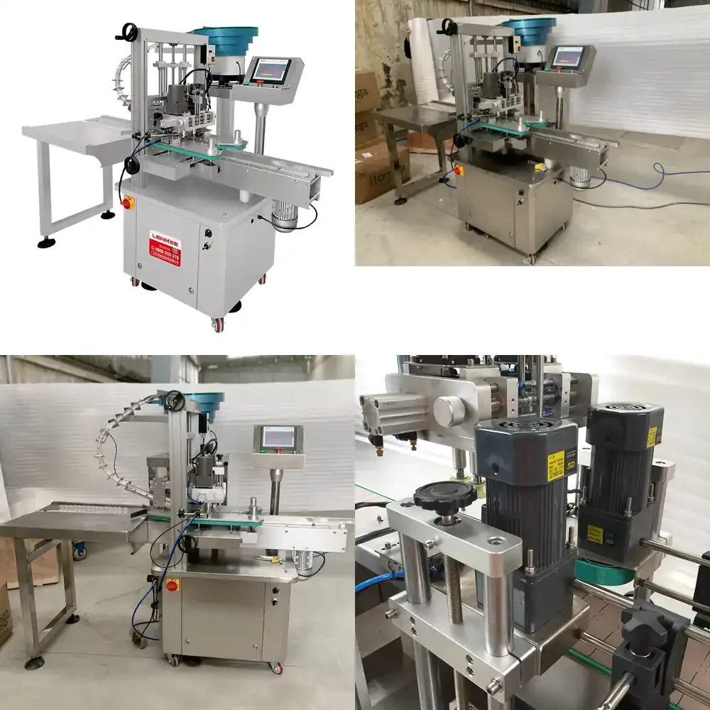 

Lienm Automatic Capping Machine Close Lids Machine Plastic Bottle Cap Sealing Machine Electric Provided Chemical Filling