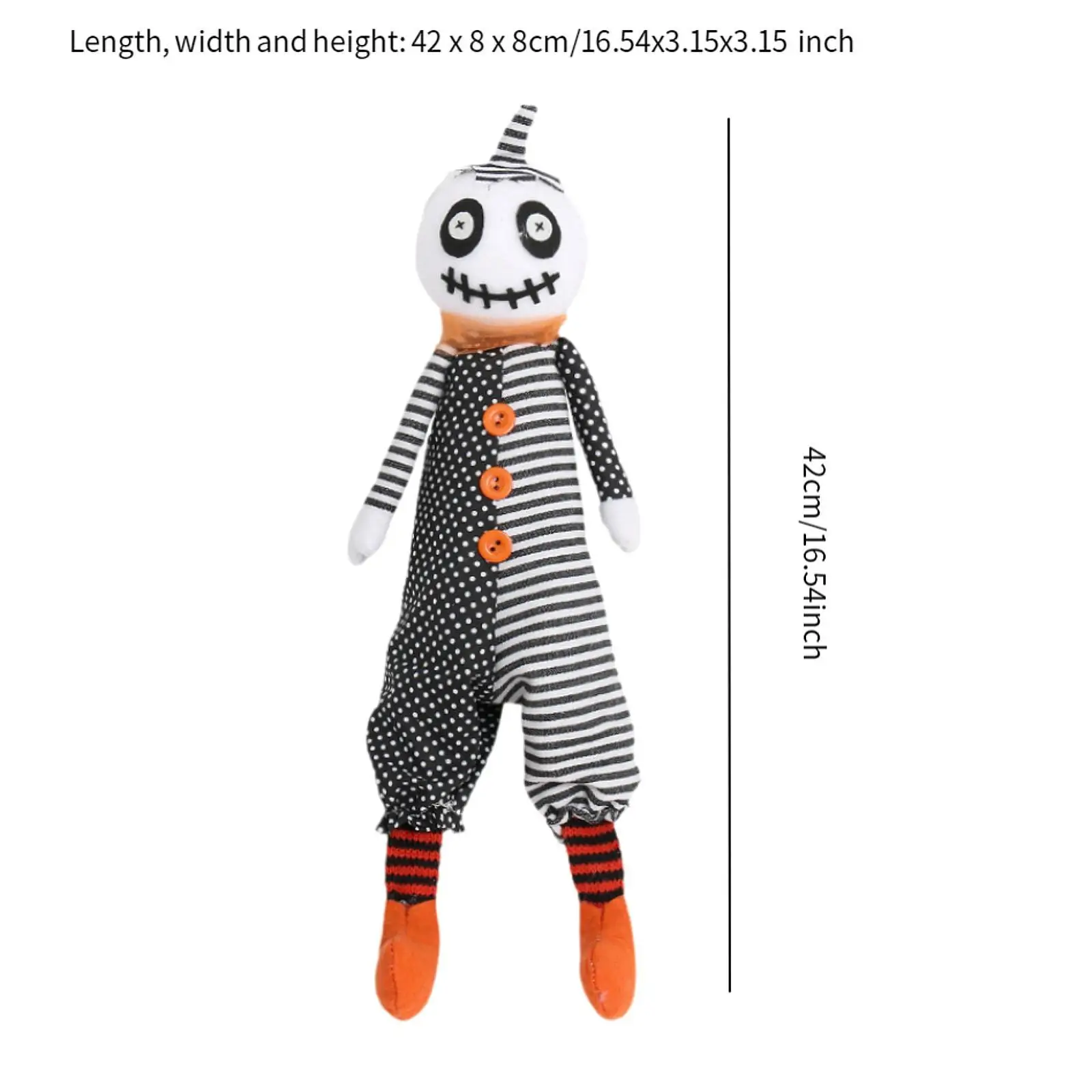 Muñeco de peluche de espectro de calabaza de Halloween, muñeco de peluche portátil y práctico para estantería, escritorio interior y exterior, fiesta en dormitorio