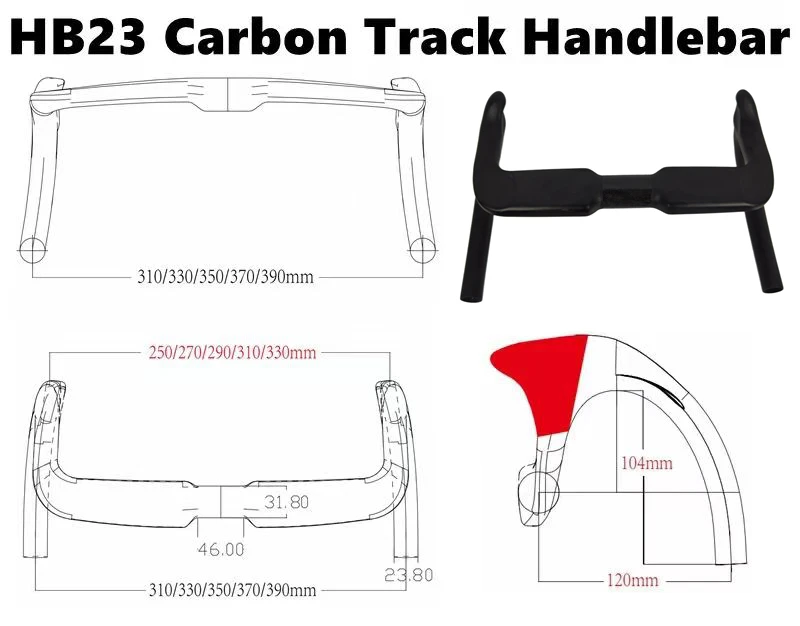 BIKEDOC 330MM Bunch Bars Carbon-Lenker Superleichter Aero-Sprint-Lenker – Detail 2